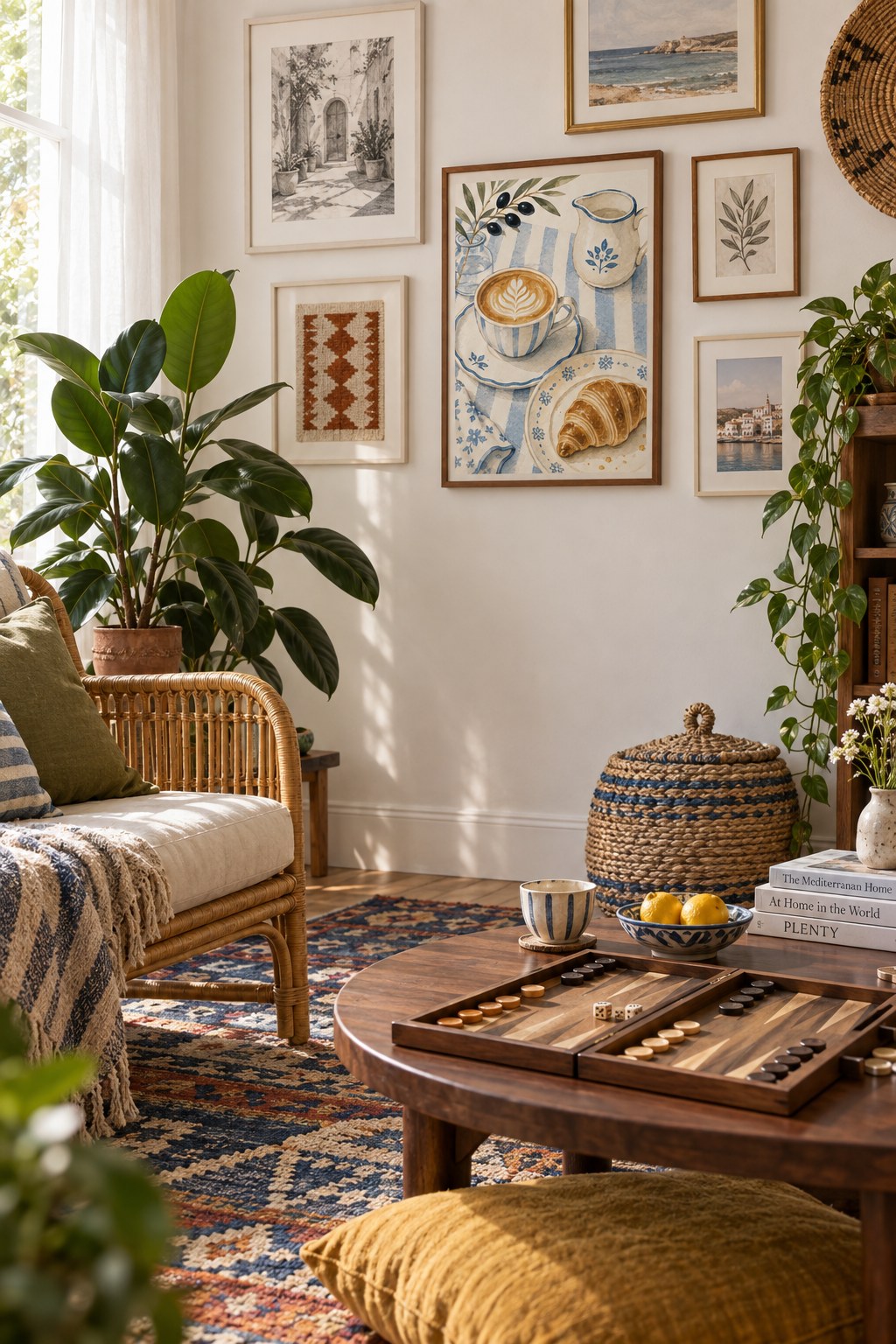 Breakfast in Blue, styled interior