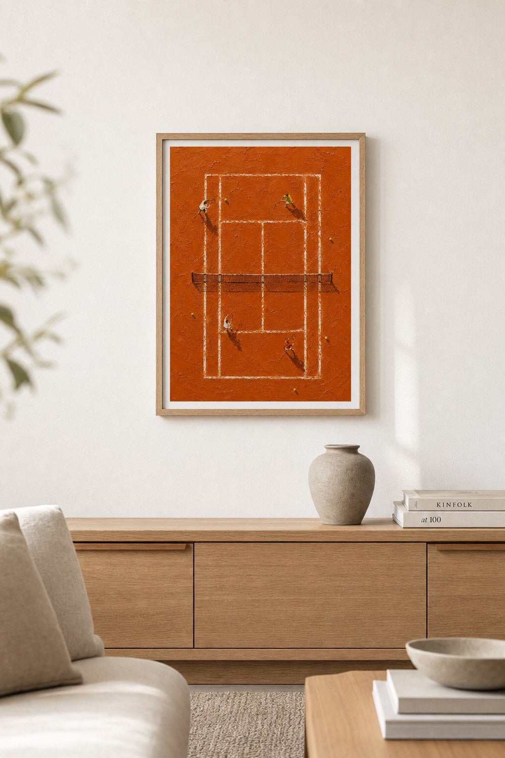 Clay Court Rally, styled interior