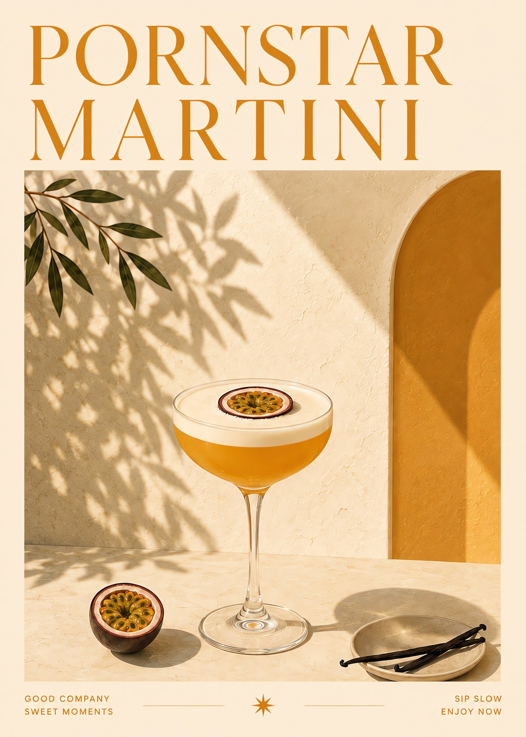 Golden Martini Hour, flat artwork