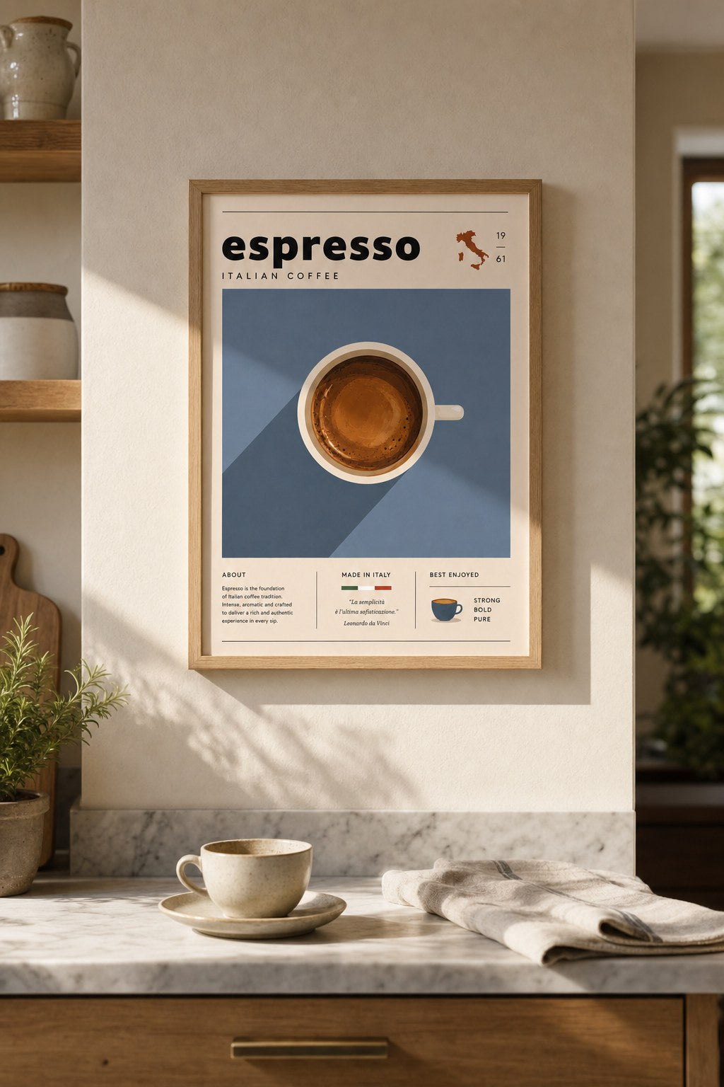Italian Espresso Moment, styled interior