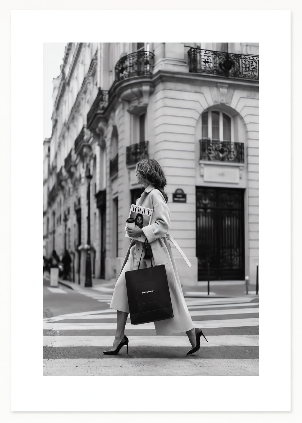 Paris Street Elegance, flat artwork