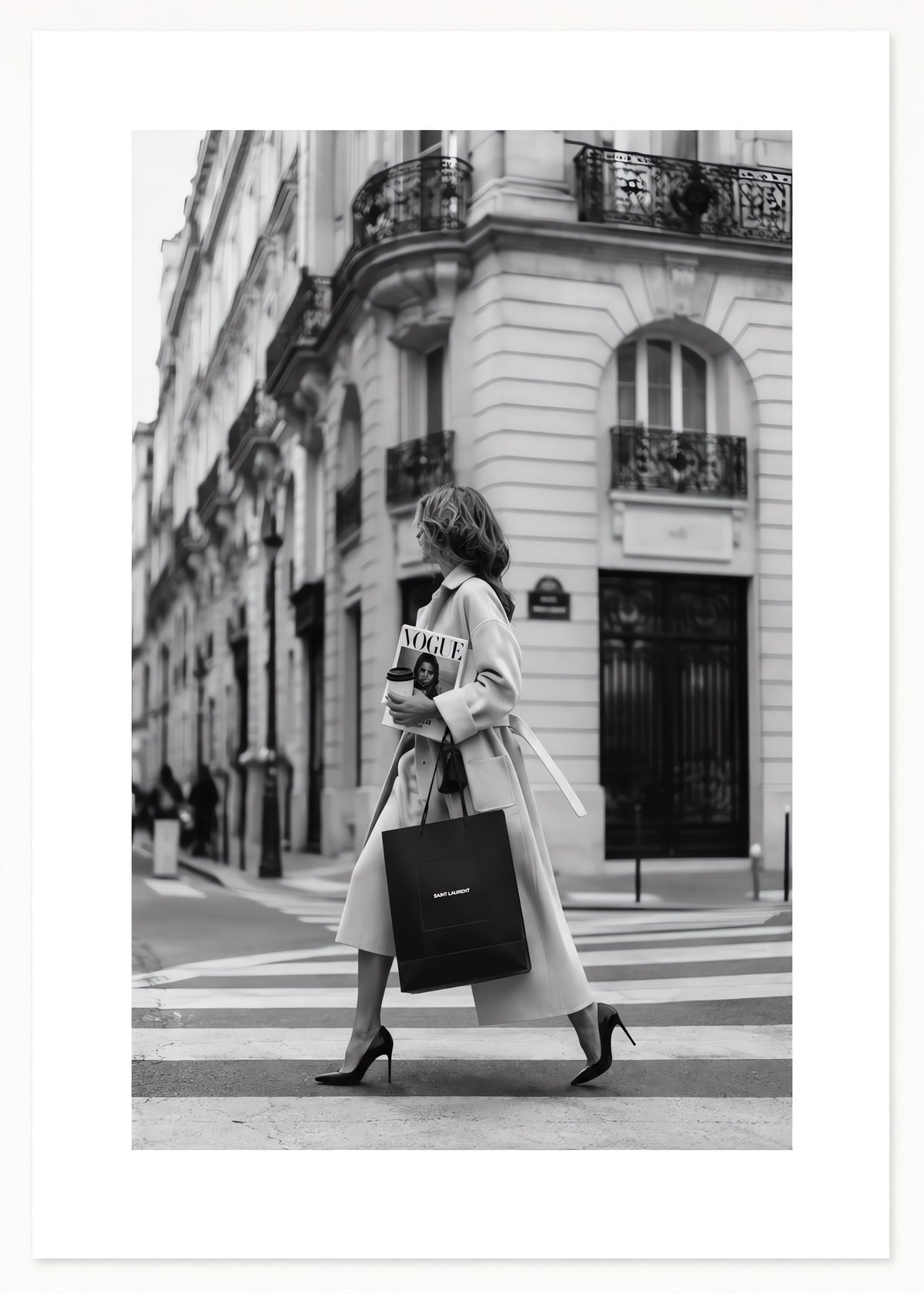 Paris Street Elegance, flat artwork