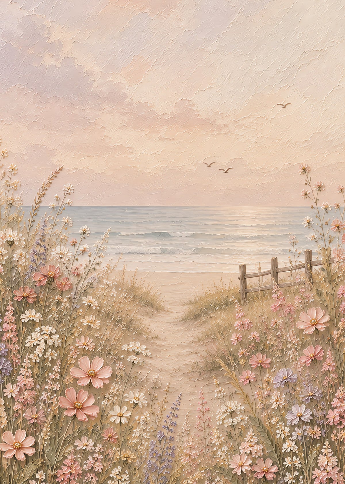path to the sea, flat artwork