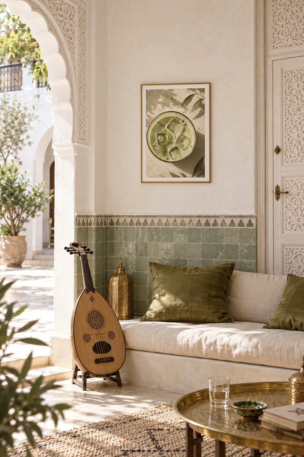 Sunlit Matcha, styled interior