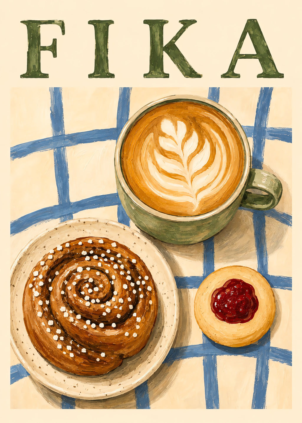 Swedish Fika Morning, flat artwork