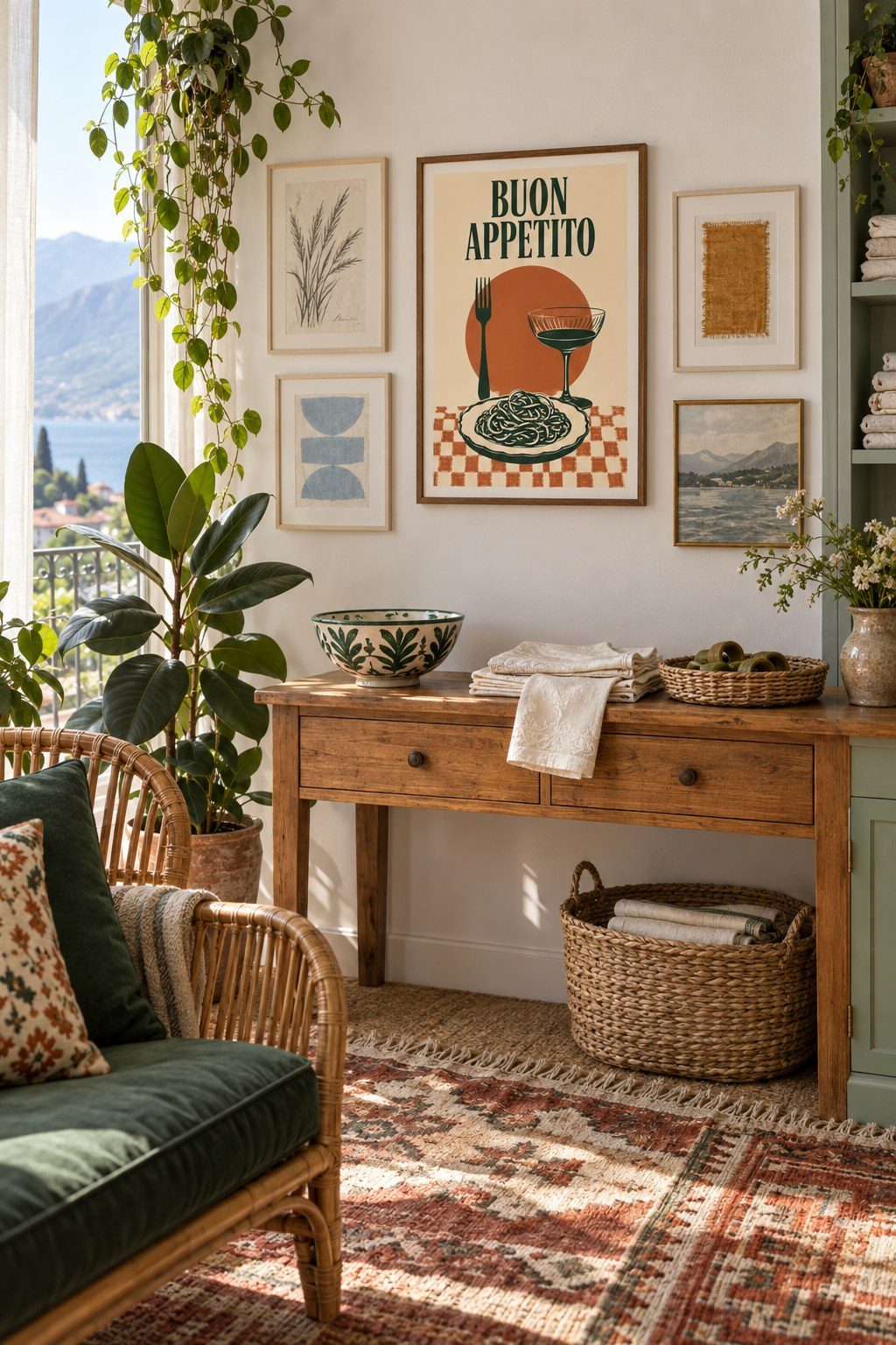 Buon Appetito Table, styled interior