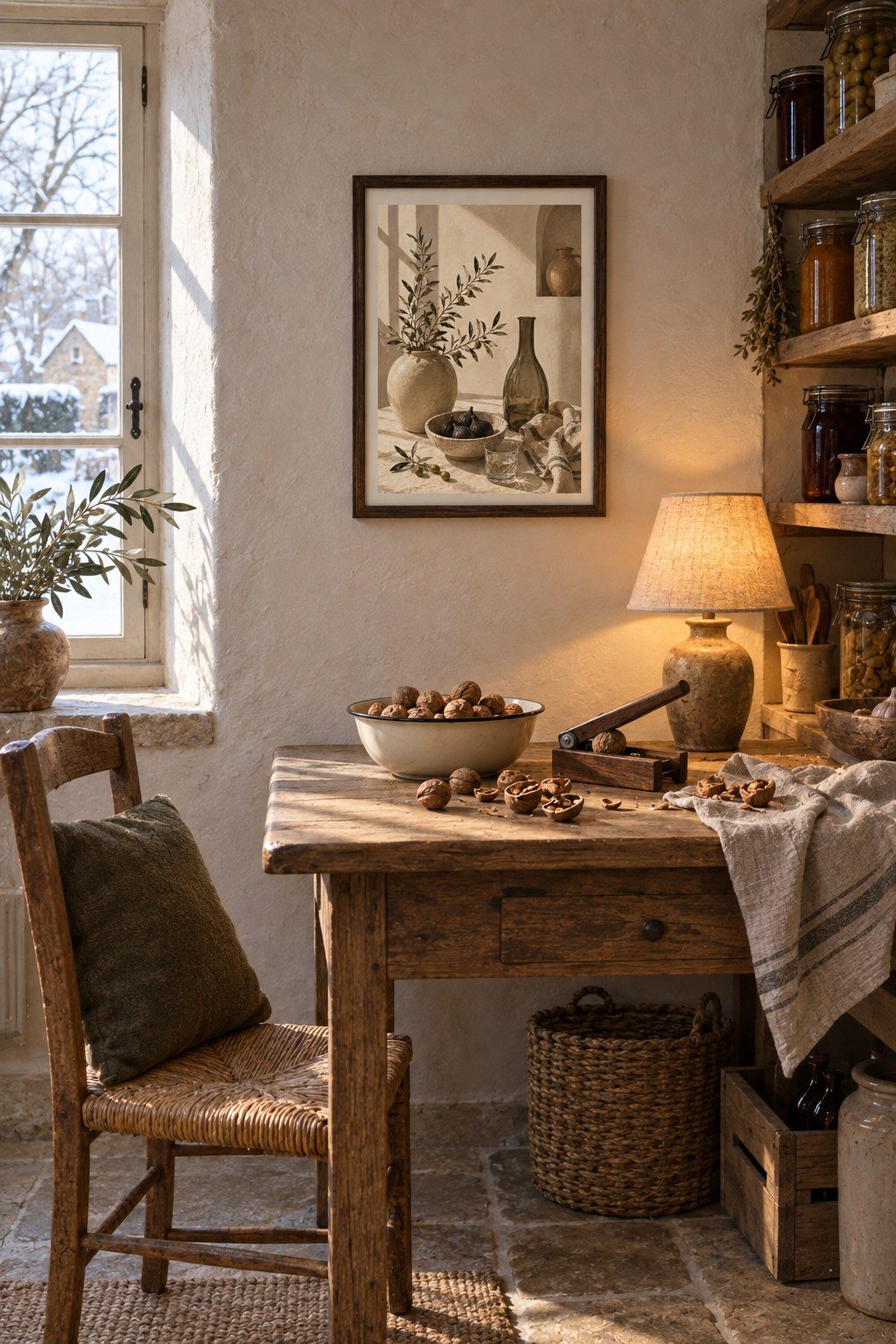 Mediterranean Still Life, styled interior