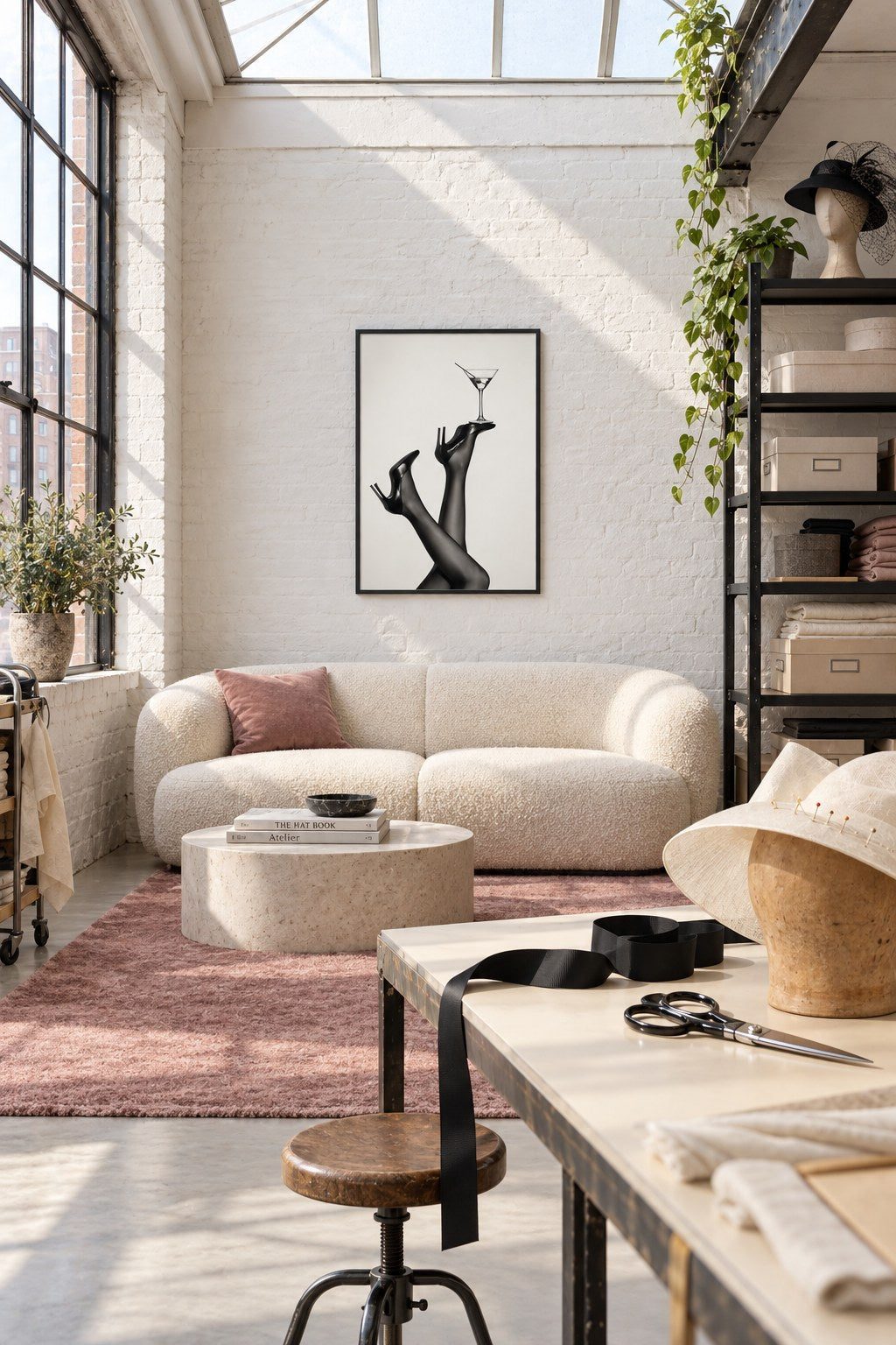 Midnight Martini Legs, styled interior