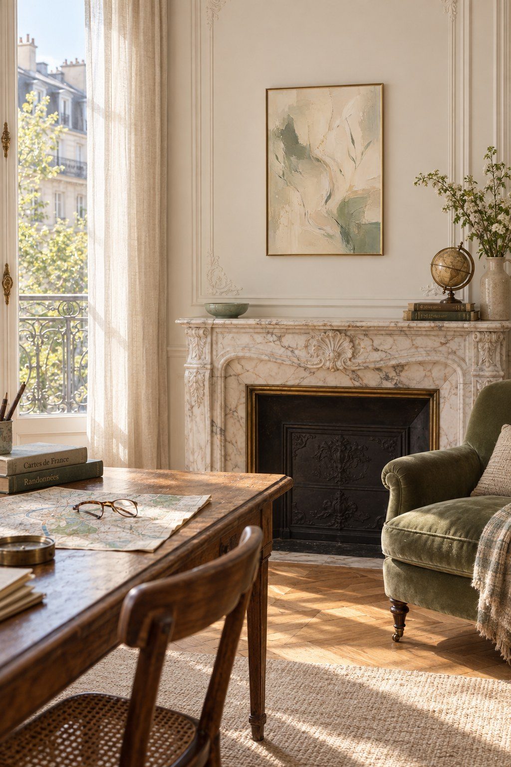 Quiet Leaf Drift, styled interior