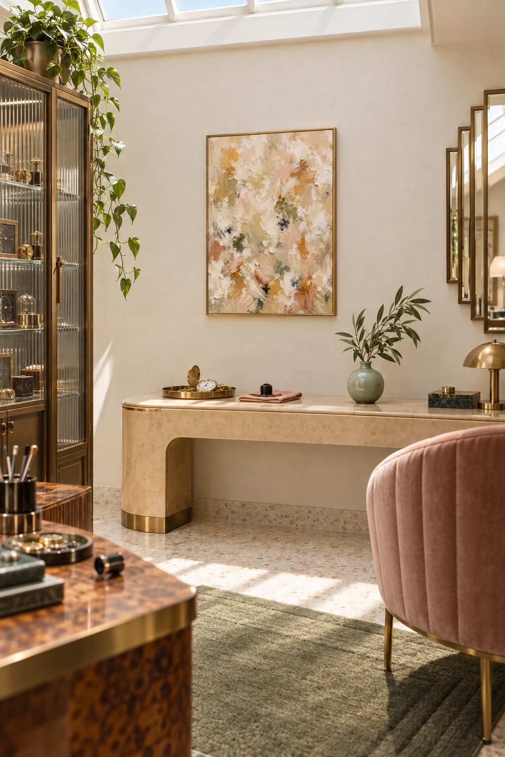 Soft Earth Bloom, styled interior