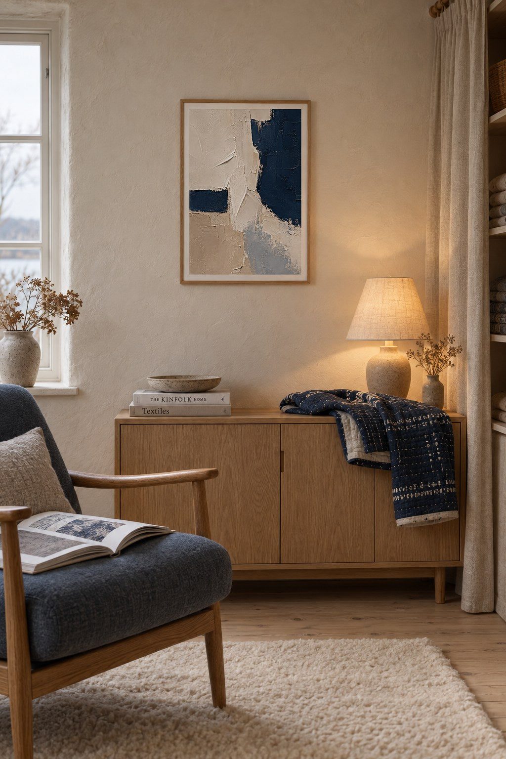 Tideworn Quiet Forms, styled interior