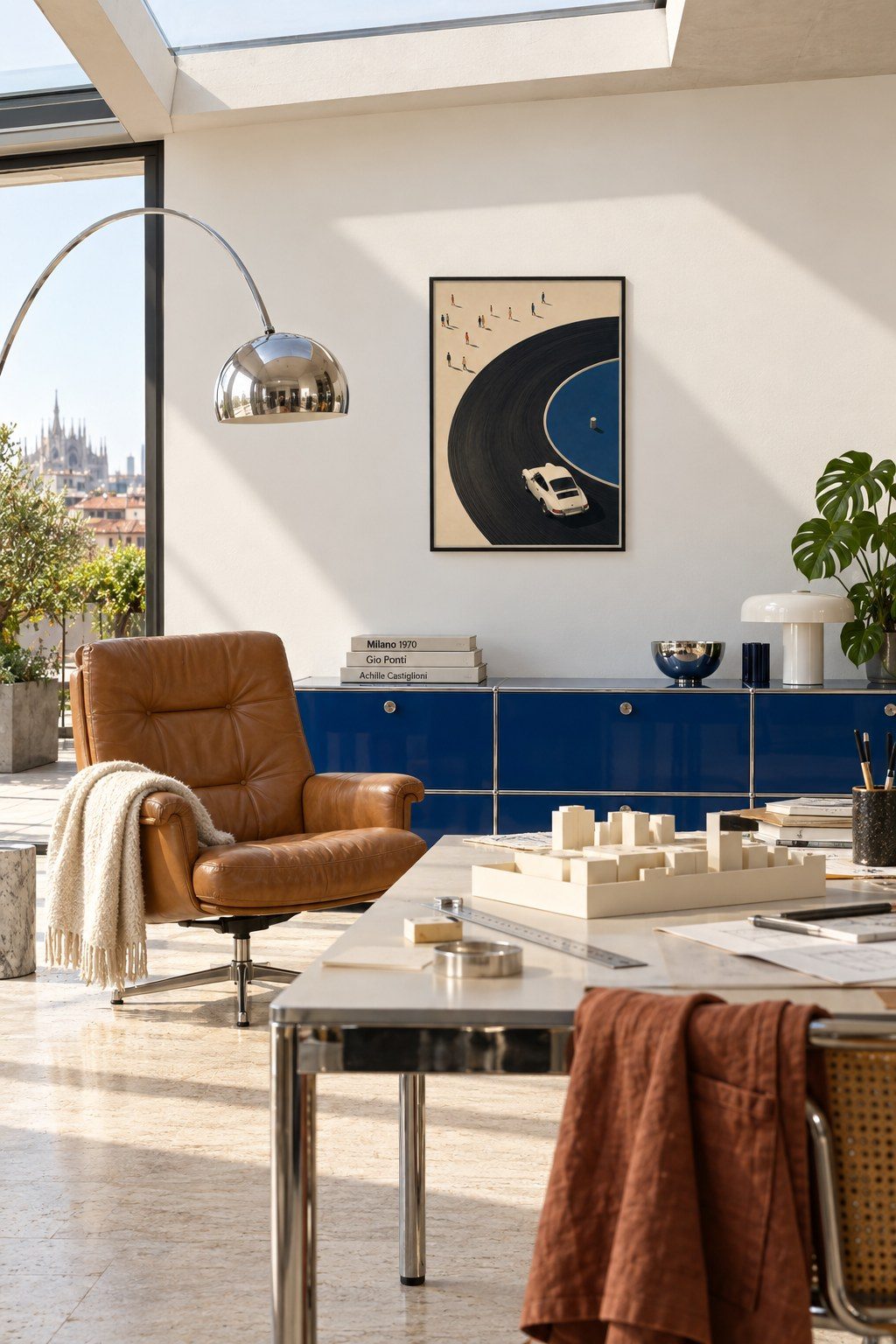 Vinyl Road Reverie, styled interior